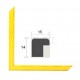 Cadre photo sur mesure CAPRI JAUNE