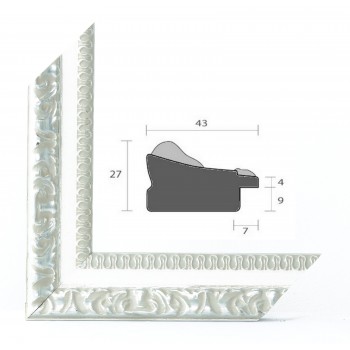 BAROQUE 45 BLANC MIROIR