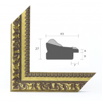 BAROQUE 45 DORE MIROIR